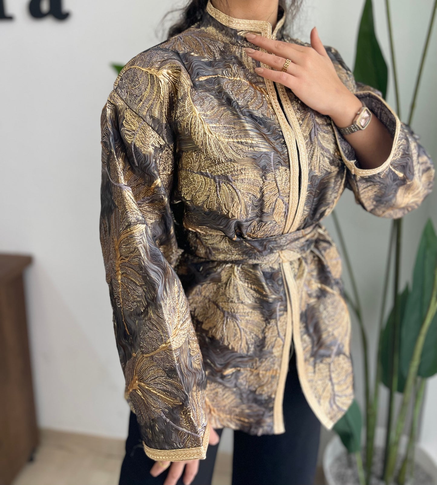 VESTE BROCAR  3D A FLEUR