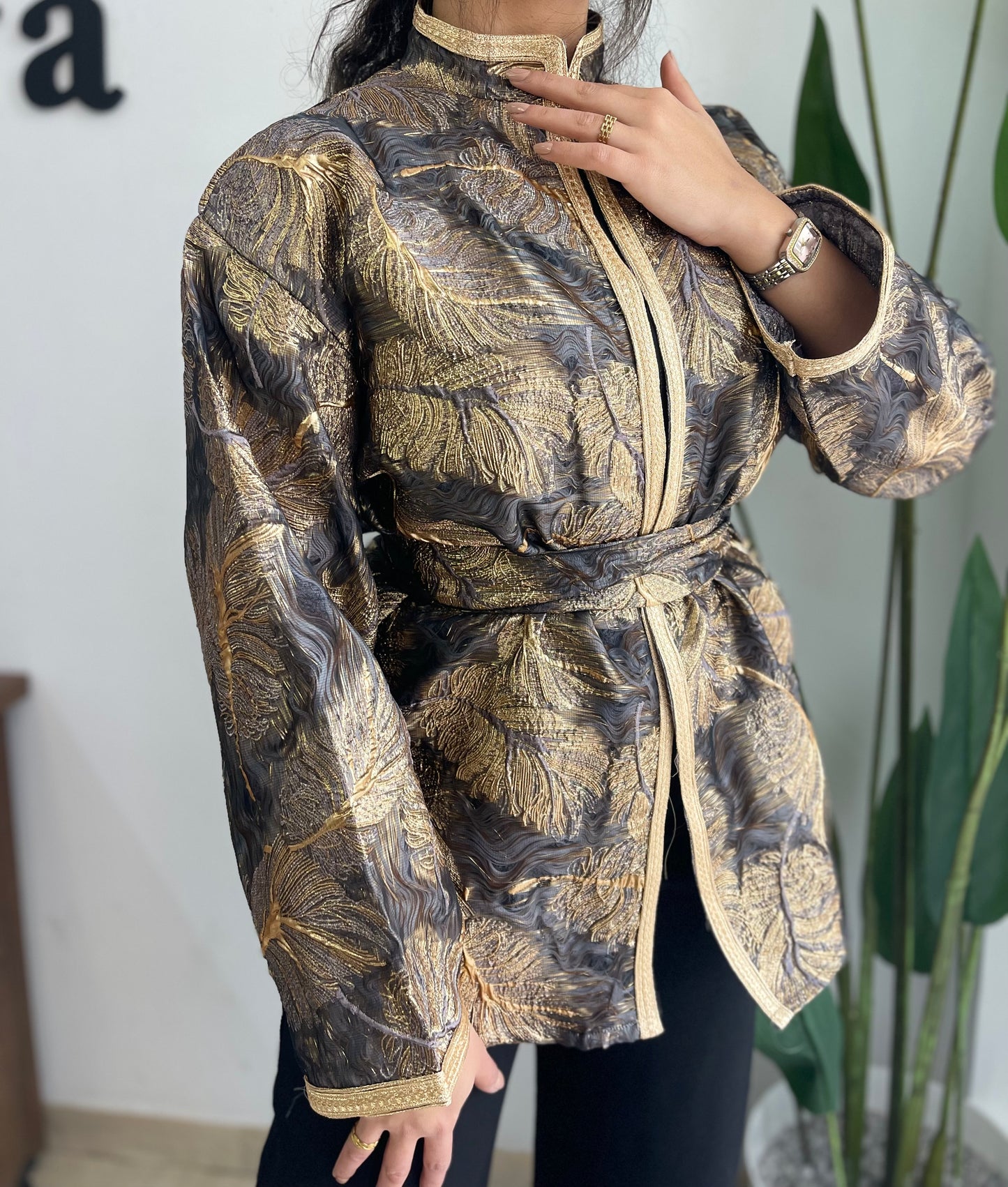 VESTE BROCAR  3D A FLEUR