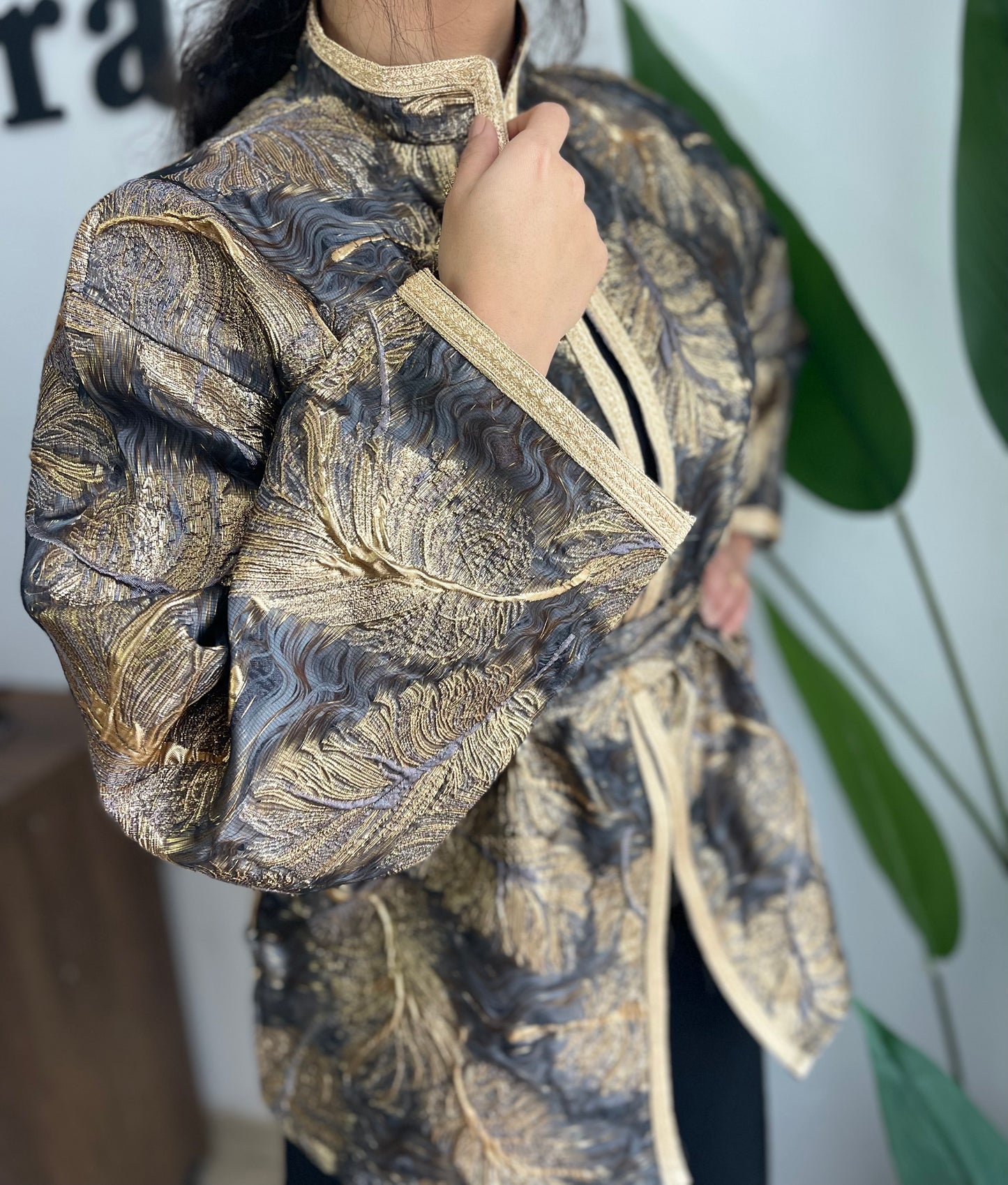 VESTE BROCAR  3D A FLEUR