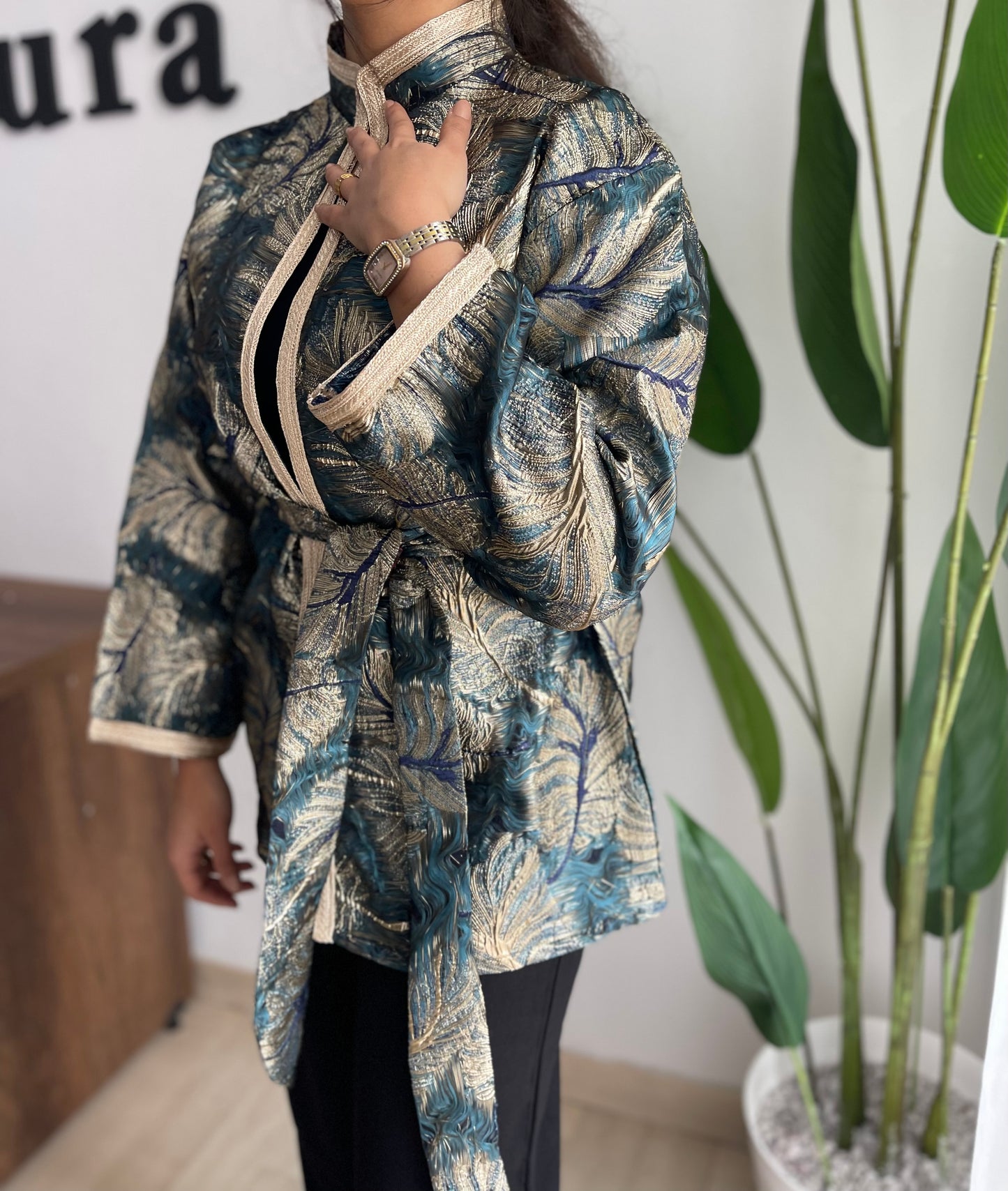 VESTE BROCAR  3D A FLEUR