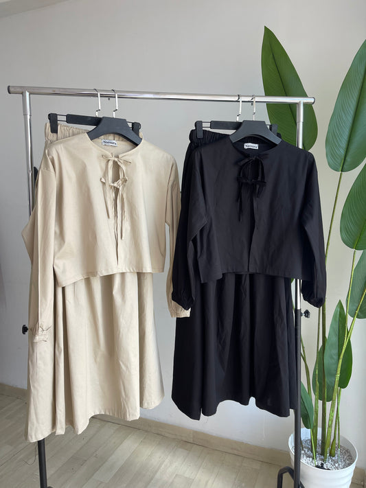 ENSEMBLE JUPE ET COQUETTE