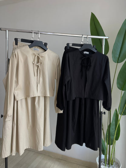 ENSEMBLE JUPE ET COQUETTE
